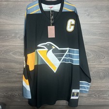 Pittsburgh Penguins Authentic Jersey #66 Lemieux Canadian 3XL TALL💥