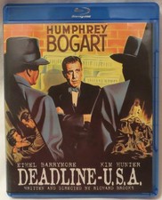 Deadline U. S. A. U.S.A. **Mint** Humphrey Bogart Blu-ray
