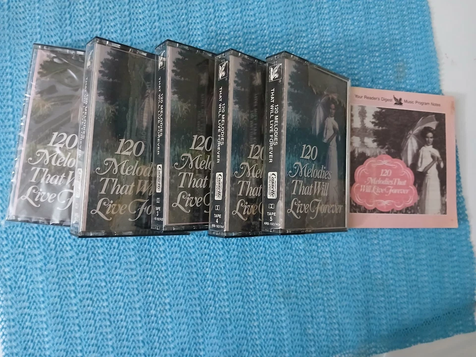 120 MELODIES THAT WILL LIVE FOREVER 5 CASSETTE TAPE SET (PLEASE READ) ** - Image 3 of 3