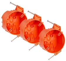 Round Electrical Boxnew Work Junction Boxceiling Box20 Cubic Inchespvc With Nail