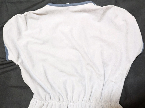 Abito da hostess donna vintage Leslie Fay grigio piqué mod navy taglia small - Foto 5 di 19