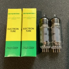 NOS Amperex EL84 6BQ5 Tubes D-Getter MATCHED Bugle Boy N709 E84L CV2975 NICE! D