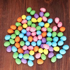 75x Mini Easter Eggs Small Glitter Eggs Foam Easter Eggs for DIY Basket Fillers