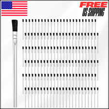 Acid Flux Brushes Epoxy Wood Metal Tubular Handle 3/8" Boar Hair 144Pcs