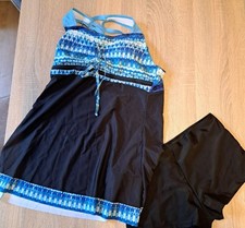 Damen Badekleid Tankini 2-teilig XL Tanktop+B...