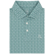    HOT Rhoback Irish Knot Men Polo White Green Irish Style Golf Shirt - Size L