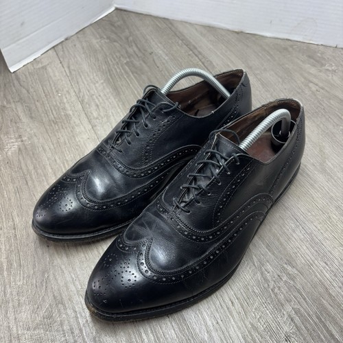 Allen Edmonds Chester 1903 schwarz Balmoral Budapester Leder Oxford Herren 10E - Bild 5 von 8