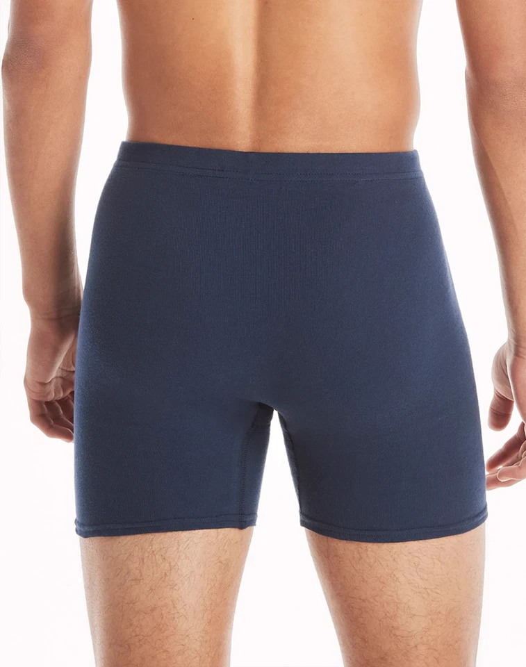 Hanes Men's FreshIQ Assorted Blues Boxer Briefs w/ ComfortSoft Waistband 10-Pack - Image 4 of 4