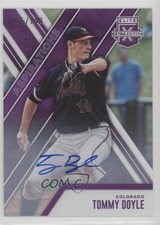 2017 Panini Elite Extra Edition Aspirations Purple /100 Tommy Doyle #70 Auto 8k4