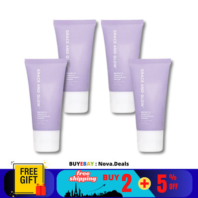 4 Stück Grace and Glow Bright & Smooth Deodorant Serum Roll On zum Aufhellen