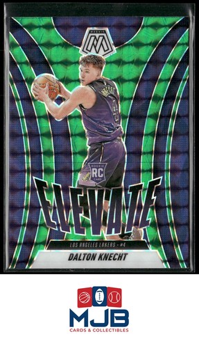 2024-25 Panini Mosaic Dalton Knecht Elevate Mosaic Green Rookie #18 Lakers