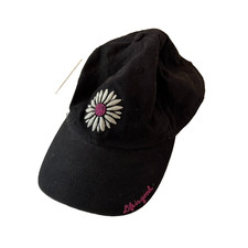 Life Is Good Hat Women's One Size Black White Flower Baseball Cap