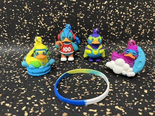 Kids Heart Challenge 4 Keychains & Wristband 2024-25 Ducks