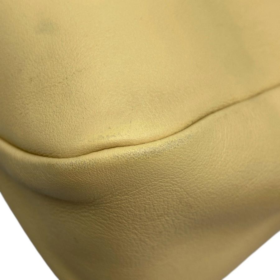 PRADA Emme Medium Shoulder Bag 1BC229 Yellow Leather #BS388 thumbnail 6