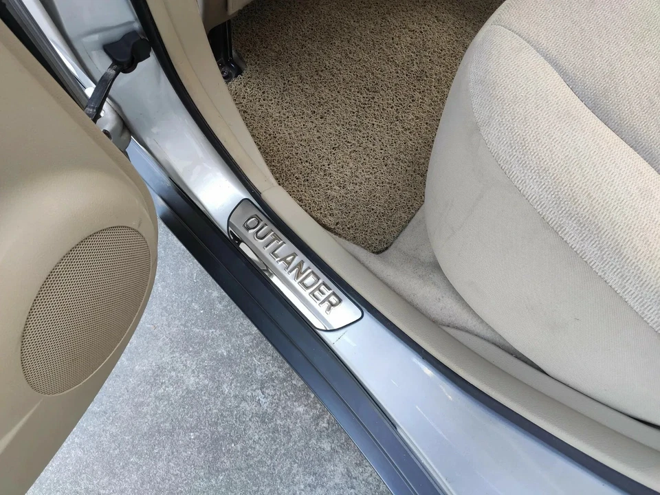 For Mitsubishi Outlander Car Accessories Door Sill Protector Guard Scuff Plate Foto 4 de 4