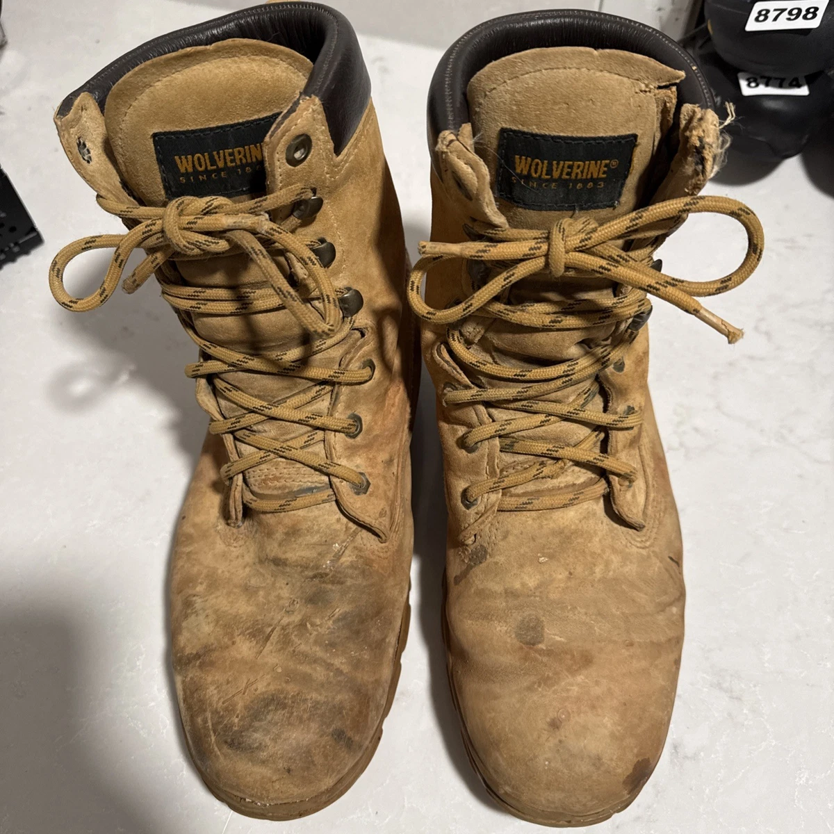 Bottes De Travail Wolverine Sportsman - Homme, US 12, Marron, Lacets (occasion)