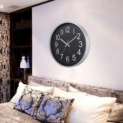 Nicht tickende 12 Zoll Uhr f��r Ruhe f��r Wohnzimmer und B��ror?ume