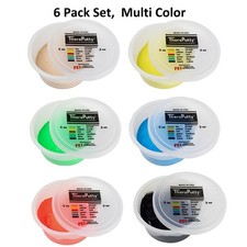CanDo TheraPutty Multi Color Therapy Exercise Putty 2 oz. 1 Set of 6 pack