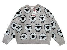 Limited Edition - Woolrich x Target Unisex L Taupe Sheep Print Pullover Sweater