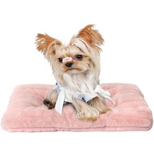 Extra Small Dog Crate Pad 18 x 12 Dog Beds for Tiny Dogs Deluxe Corduroy Flee...