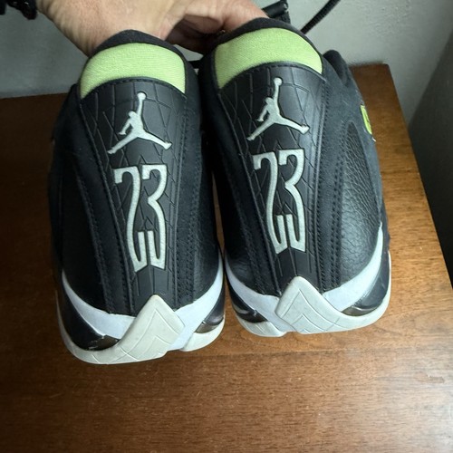 Air Jordan Retro 14 XIV Indiglo Black Vivid Green 487471-005 Sz 11 Sneaker Shoes - Picture 7 of 9