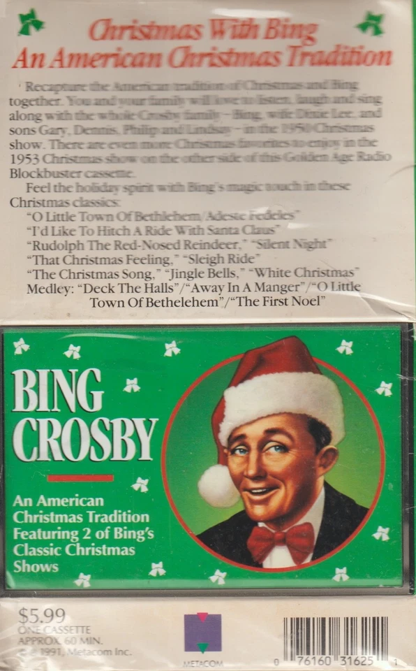 BING CROSBY An American Christmas Tradition CASSETTE SEALED in Box - Image 2 of 2