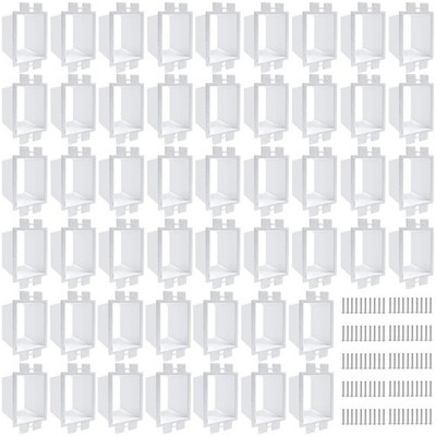 50PCS BE1-2 Electrical Outlet Box Extenders with 100PCS Screws, (1-Gang)Elect...