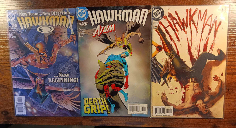 comic book dc lot of 3 hawkman 21 28 32 superhero modern age 2004