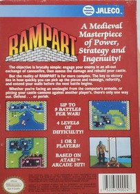 Rampart NES Nintendo Entertainment System Complete In Box CIB Video Game Jaleco