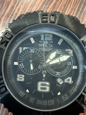 Men's Invicta Sea Spider Chronograph 50mm Black Dial watch. NO BAND