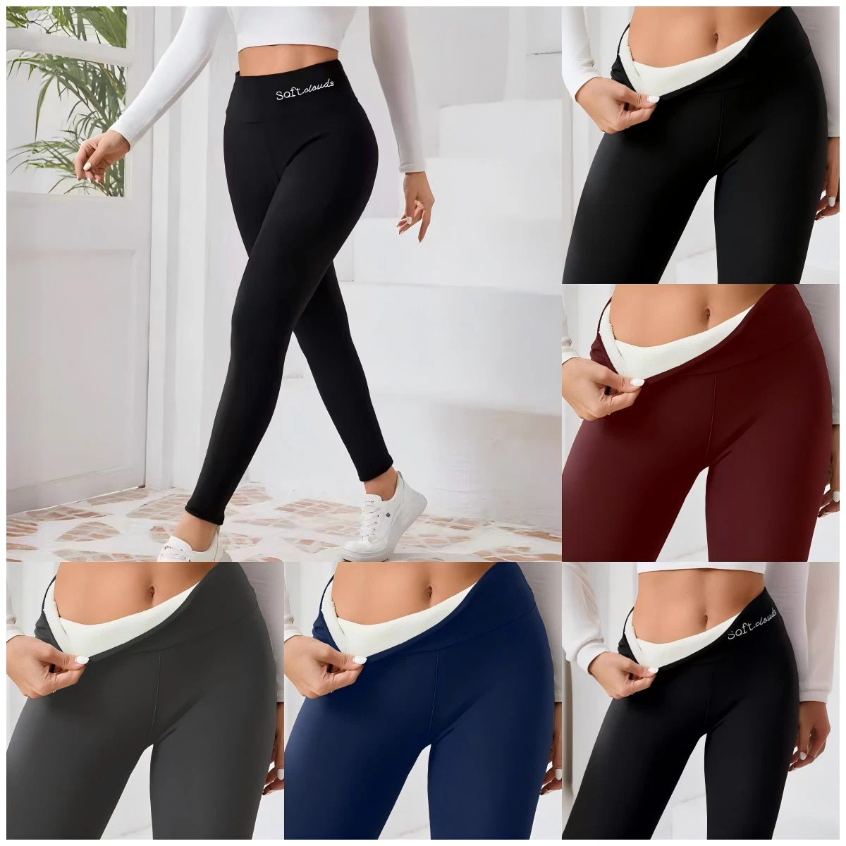 Lishui Bambini Ragazza Gonna Pantaloni Vita Alta Leggings Autunno - Foto 6