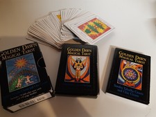 Vintage Golden Dawn Magical Tarot Set Book & Cards Complete