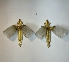 Paire D’appliques Art Déco - Tulipes Schneider -