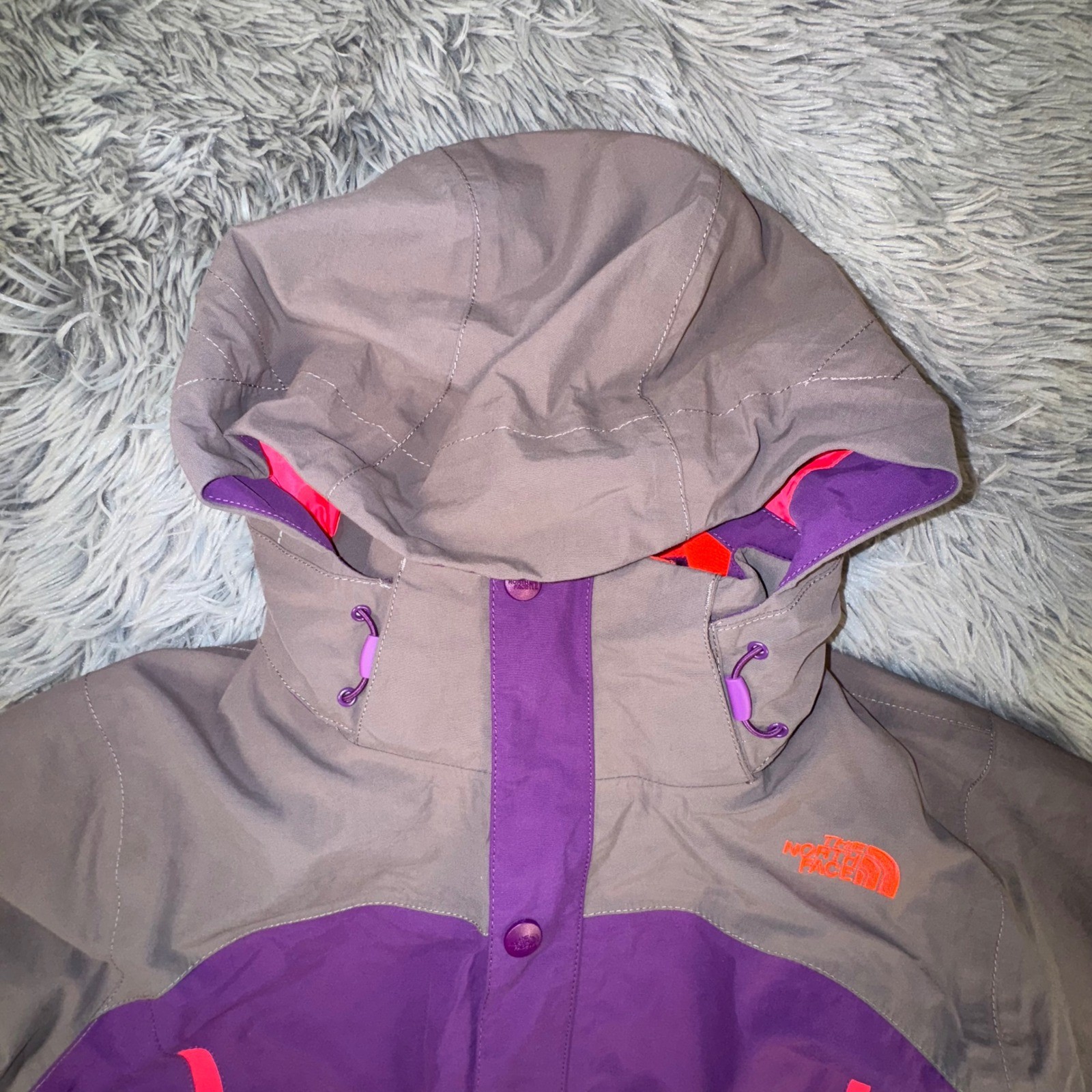 The North Face HyVent Triclimate 3in1 Jacket Womens Medium Purple Pink Snow Coat image 4