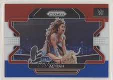 2022 Panini Prizm WWE Red White & Blue Prizm Aliyah #47 0j8k