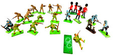 Job Lot Of 20 Vintage Britains Deetail Toy Soldiers Lot WWII & Guards 1971 Unbox