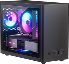 Micro ATX Case with Fans, 2PCS 90Mm RGB Fans Pre-Installed,14.6L 0.8Mm Thickness