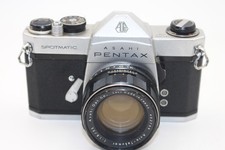 Pentax Spotmatic SP Asahi Mount 35mm Camera Body Lens, Chrome UNTESTED