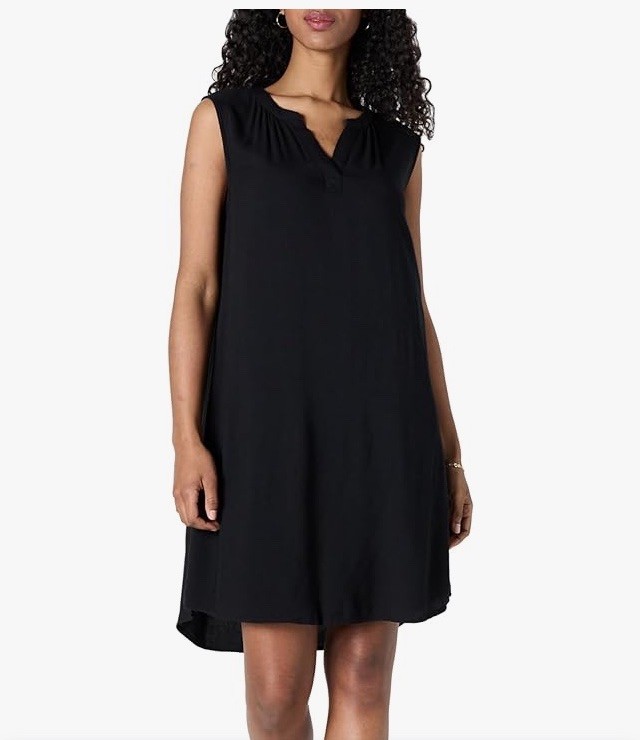 Amazon Essentials Sleeveless V Neck Shift Dress W… - image 3