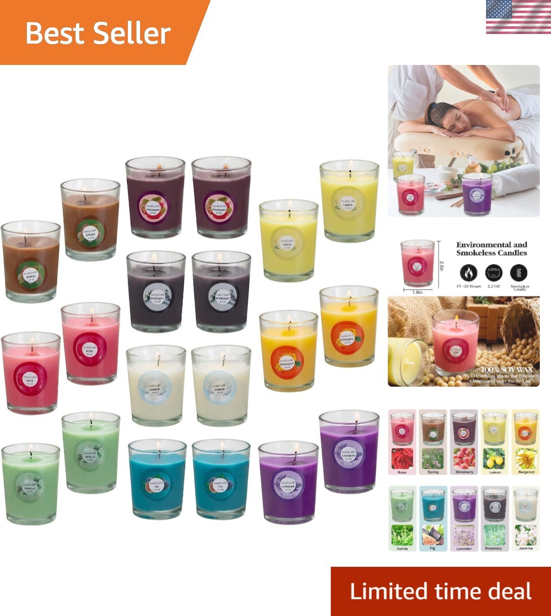 Свечи Elegant Soy Wax Candle Set