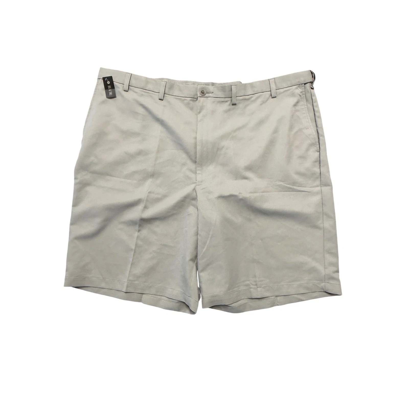 Haggar Cool 18 Mens Shorts Size 50 Big/Tall String Beige Expandable Waist Golf