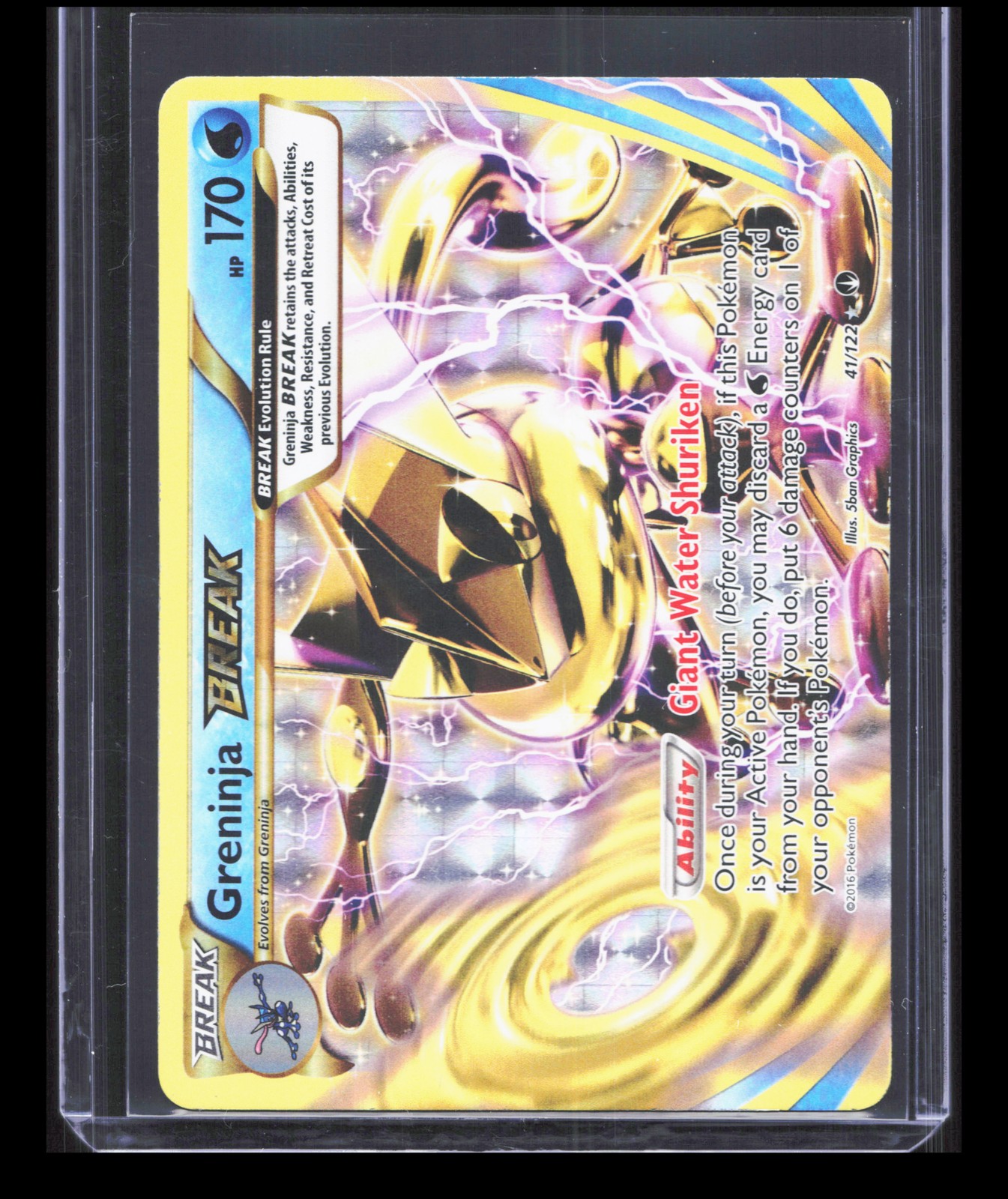 Greninja BREAK 41/122 Ultra Rare XY Breakpoint Pokemon Card