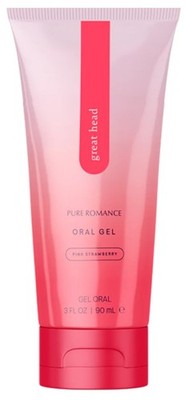 Great Head Oral Gel Pink Strawberry By PR Curbs Gag Reflex While Relaxing Throat