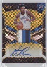 2018-19 Panini Select Rookie Jersey Gold Prizm 9/10 Hamidou Diallo Auto 5xx