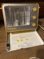 Vintage Working Sundial Face Lamp Sun Bed Tan IR Heat Muscle Pain Relaxing