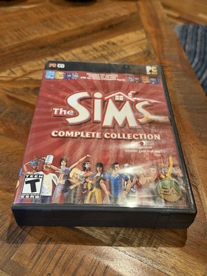 The Sims Complete Collection PC (Windows, 2005 4 Disc Case And Manual
