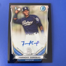 2014 Bowman Chrome - Black Border Refractor # BCAP-FC Franchy Cordero AUTO #/99