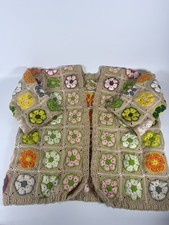 Granny Square Cardigan, Hand Crochet Granny Square Sweater vintage Quality