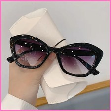 Vintage Summer Sun Glasses Retro Cat Eye Sunglasses Multicolor Leopard Print...