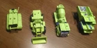 lot of 4 Constructicons Transformers G1 Bonecrusher Scrapper forms Devastator
